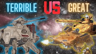 ATTE is absolutely horrible compared to Tau vehicles  Star Wars vs Warhammer 40k [upl. by Cobb]