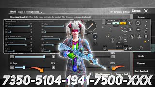 New Update 33🔥Best Sensitivity Code  Control Settings Pubg MobileBgmi Sensitivity Settings [upl. by Juliano826]