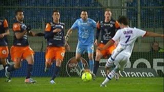 Fantastique but de Clément GRENIER 90 3  Montpellier Hérault SC  OL 12  201213 [upl. by Rossuck]