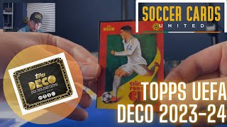 202324 Topps Deco UEFA Club Competitions Soccer Unboxing  Real Madrid Legend Auto [upl. by Nagrom]