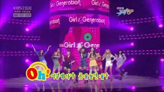 100205 SNSD  Oh  KBS2 Music Bank [upl. by Naimerej886]