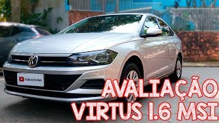 Avaliação VW Virtus MSI 16 MANUAL 2020  a versão de entrada e mais barata do VIRTUS Volkswagen [upl. by Eirased]