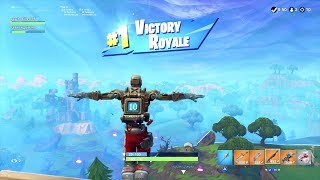 FREE “AIM” SKIN GAMEPLAY Showcase “ROBOT” HUNTING PARTY OUTFIT  Fortnite SEASON 6 Battle Pass [upl. by Lleon]