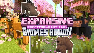 EXPANSIVE BIOMES ADDON 🐻 UPDATE COMPITABLE WITH 121 MCPEBEDROCK °˖ ⊹ ꒰🌲꒱ ♡ [upl. by Reiss]