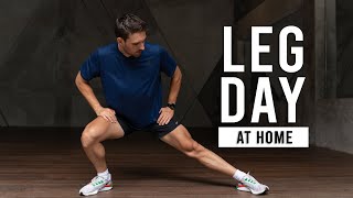 15 Min Intense Leg Workout At Home No Equipment [upl. by Basilio]