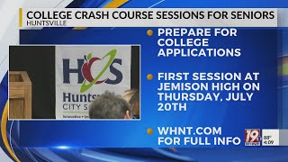 College Crash Course Session For Seniors  July 14 2023  News 19 at 4 pm [upl. by Rubbico]