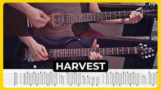 Harvest  Opeth  Tabs  Guitar Lesson  Guitar Cover  Backing Track  Tutorial  All Guitar Parts [upl. by Lah]