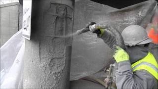 Phoscrete SG Dry Shotcrete Fast Gunite Concrete Repair [upl. by Adamo406]