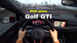 MK8 Volkswagen GOLF GTI POV drive [upl. by Avilys405]