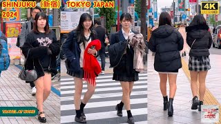 4k hdr japan travel 2024  Walk in Shinjuku（新宿）Tokyo Japan  Relaxing Natural City ambience [upl. by Yasnyl]