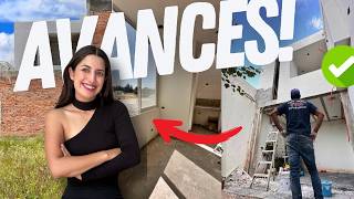 AVANCES ✅ Casa En Obra  FACHADA VENTANA Y BAÑO  Paredes Listas 🏠 Ale García [upl. by Alebasi]