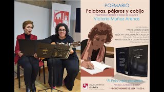 ÁVILA Clara Álvarez y Maria García cantan poemas de Mª Victoria Muñoz Arenas en su presentación [upl. by Nylirehs]