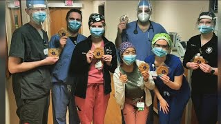 Local baker brings joy to healthcare workers one cookie at a time [upl. by Notsreik527]