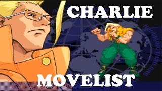 Street Fighter Alpha 3  Charlie Move List [upl. by Ttenrag533]