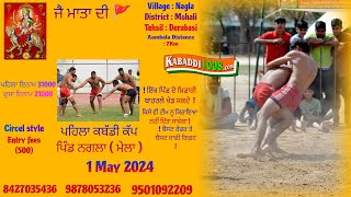 🔴 Nagla Mohali Kabaddi Cup 2024 II KABADDI1008 II kabaddi live mohali [upl. by Lizzy]