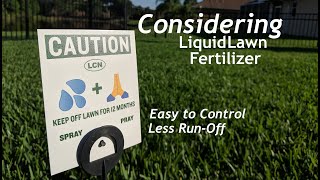 Liquid Lawn Fertilizer Application  Greene Punch 1801 with Humic Acid [upl. by Nimajnab]