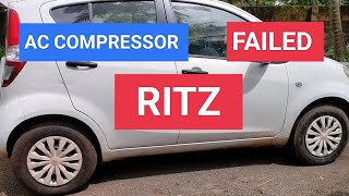 RITZ PETROL AC PROBLEM SOLVED  RAZYS GARAGE CALICUT [upl. by Duaner148]