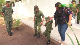 La 20a zona militar en Colima honró Victoria Zamora como Soldado Honorario [upl. by Philbin]