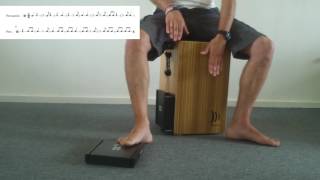 Dimitrios Kosmidis Cajon lesson  The bossa nova [upl. by Eiralav]