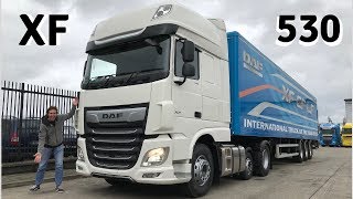 2018 DAF XF 530 Super Space Cab  Full Tour amp Test Drive [upl. by Ordep]