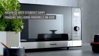 KombiMikrowelle mit Grill und Dampfgarbehälter NNGD38  Panasonic Produktvorstellung [upl. by Burbank547]