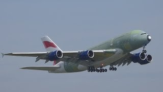 FullHD GO AROUND British AW A380800 at ToulouseTLSLFBO [upl. by Adaline317]