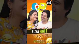 Pizza Fight with spongeBob shorts themotormouth spongebob viralshorts doremon [upl. by Broadbent]