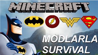 BATMAN Türkçe Minecraft Modlu Survival  Bölüm 6 [upl. by Esac]