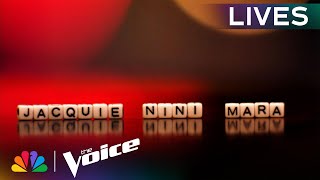 Jacquie Roar Mara Justine and Nini Iris Perform Taylor Swifts quotDont Blame Mequot  The Voice Lives [upl. by Novaat]