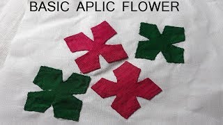 BASIC APLIC WORK TUTORIAL FOR BEGINNERSAPPLIQUE WORKRILLI WORKPATCH WORKHAND EMBROIDERY46 [upl. by Haughay710]