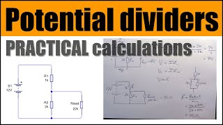 POTENTIAL DIVIDERS for GCSE and GCE Electronics [upl. by Yenolem]