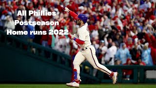 All Phillies Home Runs in the 2022 Postseason [upl. by Yelrak]