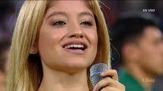 Karol Sevilla Canta el Himno Nacional de México [upl. by Nirel]