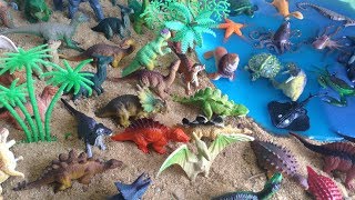 Animais Aquáticos e muitos Dinossauros de brinquedo [upl. by Adnalro363]