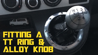 Fiting an Audi TT style ring amp alloy gear knob  Self built DIY VW T5 camper conversion [upl. by Reniti377]