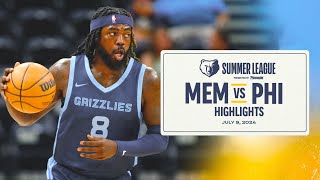 Memphis Grizzlies Highlights vs Philadelphia 76ers [upl. by Eybbob626]