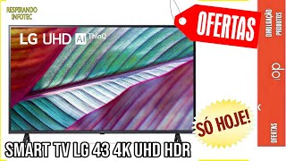 Smart TV LG 43 4K UHD HDR Led WiFi Bluetooth Google Assis Alexa Apple Airplay  43UR781C0SABWZ [upl. by Zulaledairam]