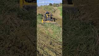 ROBOCUT THICK GRASS rcmower farming flailmower freemowing lawncare mowinggrass [upl. by Kilgore]