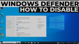 Best Way To Turn Off or Disable Windows Defender in Windows 10 11 2024 [upl. by Eizzo160]