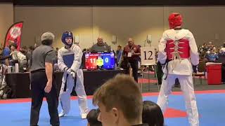 2022 NATIONAL AAU TAEKWONDO CHAMPIONSHIPS  HAEDEN WHITE MATCH 2  TNTCTA [upl. by Leblanc]