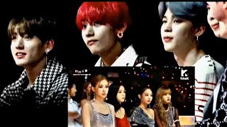 BTS AND BLACKPINK REACT ON SCREENMMA 2018 WITH DIFFERENT ANGLES [upl. by Courtland]