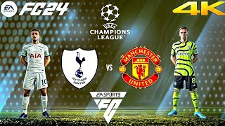 FC 24  Tottenham vs Manchester united  Ft H Kane M Rashfard  UEFA champions league  4k Xbox [upl. by Catt]