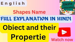 Shape name and their properties Square RectangleCircle shape in MathematicsGeometric Shapes Object [upl. by Ailuy]