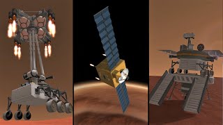 Recreating Every 2021 Mars Mission In Stock KSP [upl. by Hutchinson]