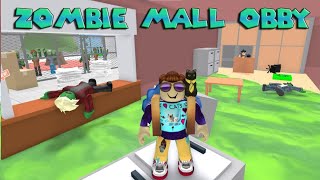 Escape from ZOMBIES in NEW Escape THE Mall Obby [upl. by Oiramed]