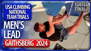 US National Team Trials  Lead Finals  Mens  2024 [upl. by Riana741]