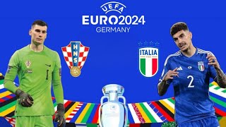 Croatia 🇭🇷 vs 🇮🇹 Italy  UEFA Euro 2024  Group B  Simulation [upl. by Nyroc]