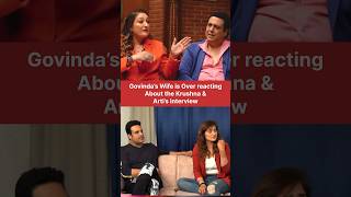 Govinda’s wife reaction govinda sunitaahuja krishnaabhishek artisingh shortsviral viralvideo [upl. by Salomone]