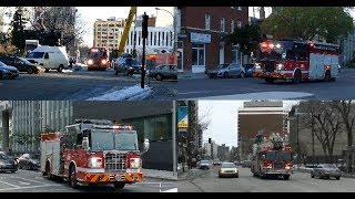 MONTREAL FIRE DEPARTMENT  SERVICE INCENDIE MONTRÉAL  MFD  SIM  MY BEST OF 2018  50X [upl. by Winchester]