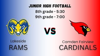 Lakeside vs Camden  Junior High Football 2024 [upl. by Haniraz]